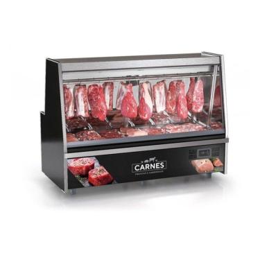 Imagem de Balcão de Açougue Gelopar 2,00m Turino Standard Sem Depósito GATS-200 PR- 220v