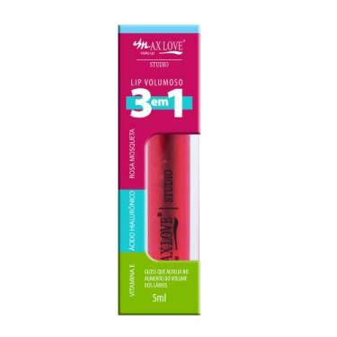 Imagem de Gloss Labial Max Love Lip Volumoso 3 em 1 - Brilho, Hidratação e Efeito Rosado Cor 301 - Custo-benefício Excelente