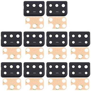 Imagem de For Samsung Galaxy A31 10pcs Camera Lens Cover (Black)