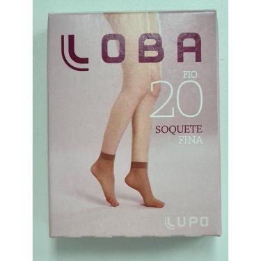 Imagem de Kit 6 Pares Meia Soquete Fina Fio 20 Loba Lupo 5530. Cor:Bege.