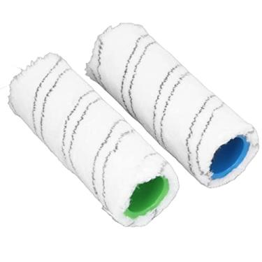Imagem de Rolo de limpeza de piso duro lavável úmido seco duplo uso escova de substituição de baixo ruído para Karcher FC3 FC3D FC5 FC5D FC7 Cinza
