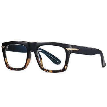 Imagem de Óculos retrô quadrado transparente armação de óculos femininos moda masculina armação de óculos, 1, china