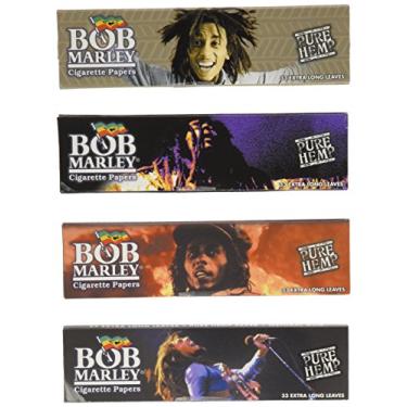 Imagem de Papel de enrolar de cigarro Bob Marley King Size, 4 pacotes