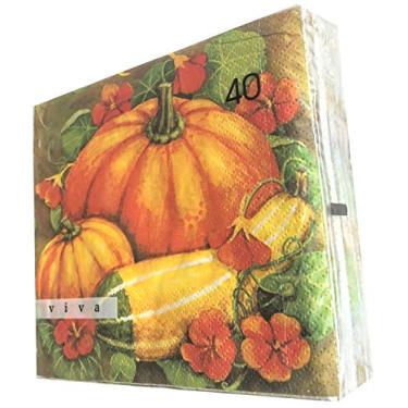 Imagem de Guardanapos de papel europeus de Ação de Graças 40 unidades | Guardanapos de abóbora grandes | Guardanapos de papel de Ação de Graças | Guardanapos de jantar de outono | Guardanapos de coquetel de out