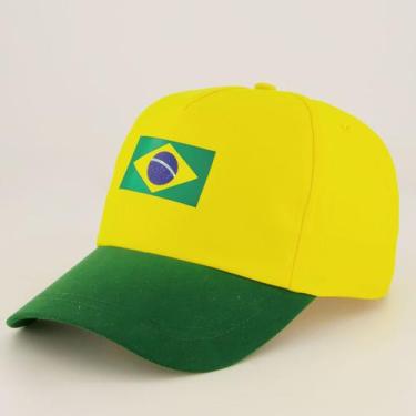 Imagem de Boné Brasil Amarelo E Verde - Licenciados