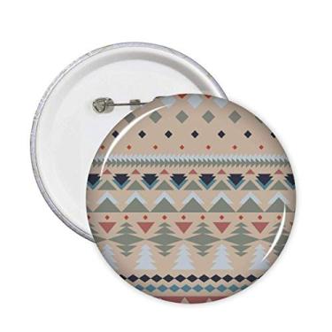 Imagem de Broche de triângulo de losango azul, vermelho, cinza, 5 peças