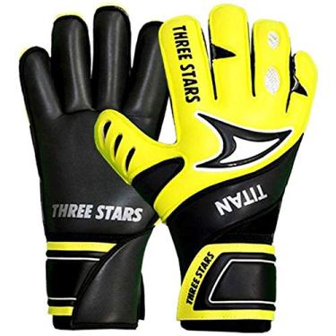 Imagem de Luva Goleiro Three Stars Titan Palma Preto