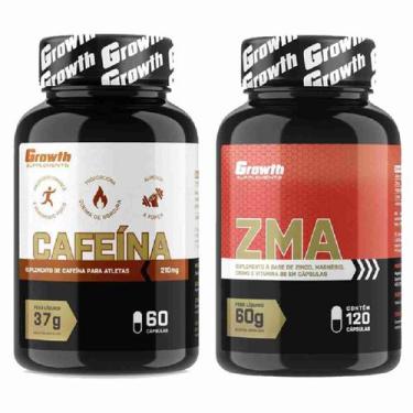 Imagem de Kit Cafeina 210Mg 60 Caps + Zma 120 Caps Growth Supplements