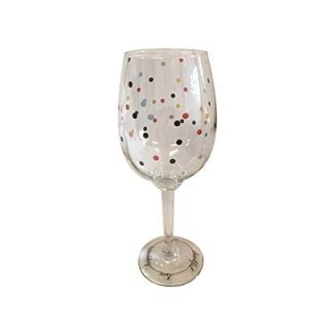 Imagem de Taça Barone Vidro Mini Dots 490ml Decorada