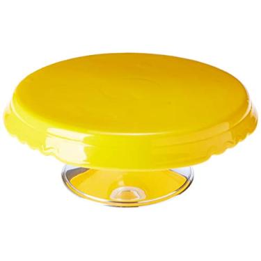 Imagem de Boleira M Com Pé Alumínio Ceramicas Pegorin Amarelo