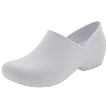Imagem de Boaonda Tamanco feminino de borracha termoplástica fechada nas costas - Sapatos Susi, Branco, 8