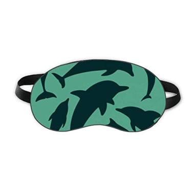 Imagem de Blue Ocean Shark Biology Sleep Eye Shield Capa macia para sombra noturna