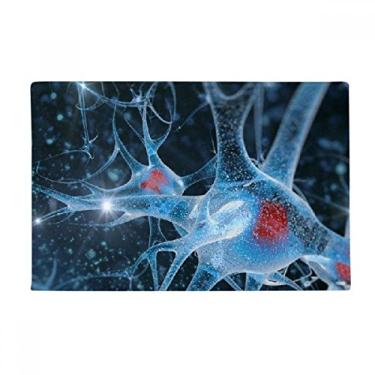 Imagem de DIYthinker Detalhes da imagem de células cerebrais, tapete de chão antiderrapante, tapete para porta de banheiro