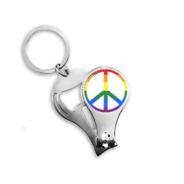 Imagem de Arco-íris Gay LGBT Chaveiro abridor de garrafa abridor de garrafa