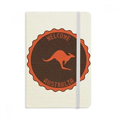 Imagem de Caderno com emblema da Austrália sabor canguru, capa dura oficial, diário clássico