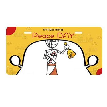 Imagem de DIYthinker Mummy Antlers Placa de carro Horus Bell Muleta Decoração de carro Dia da Paz