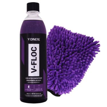 Imagem de Shampoo Concentrado V-Floc 500ml Vonixx + Luva de Microfibra