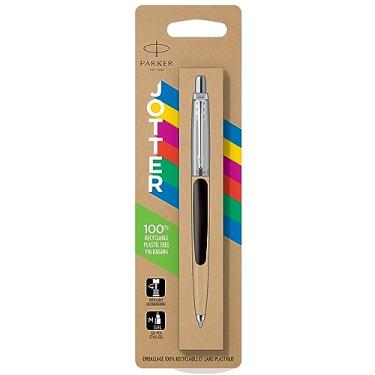 Imagem de Parker Caneta de gel Jotter Originals | Acabamento preto retrô dos anos 90 | Ponta média (0,7 mm) | Tinta preta | 1 unidade