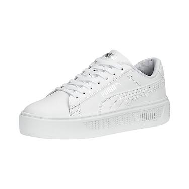 Imagem de PUMA Tênis feminino Smash Platform V3, Puma branco-puma prata, 41
