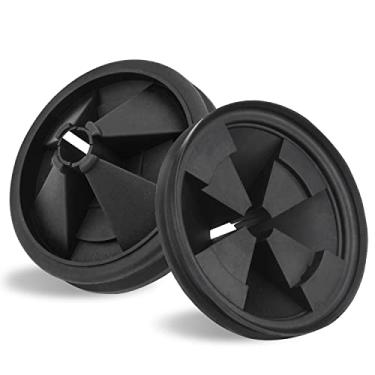 Imagem de Protetores de respingos para descarte de lixo, 9,5 cm para InSinkErator Evolution Series 2 unidades QCB-AM Defletor de pia 2022 atualizado, removível, silencioso, capa de coleira EPDM, peças de inserção de plugues de drenagem de borracha