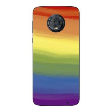 Imagem de Capa Case Capinha Samsung Galaxy Moto G6 Plus Arco Iris Aquarela - Sho