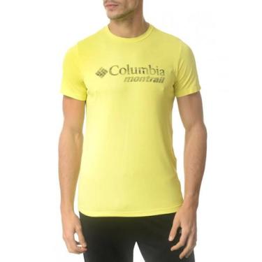 Imagem de Camiseta Columbia Neblina Montrail - Masculino - Amarelo