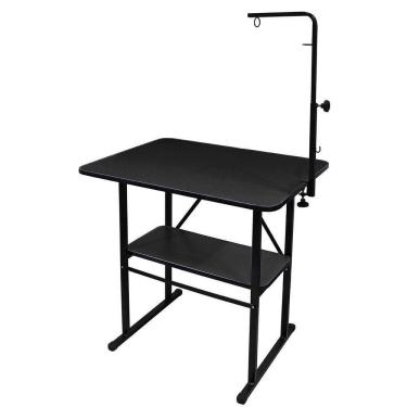 Imagem de Mesa De Tosa Com Prateleira Com Girafa Pet Shop Preta Black