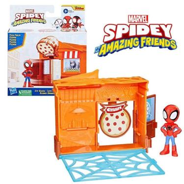 Imagem de Homem Aranha Spidey Amazing Friends Pizzaria City Blocks