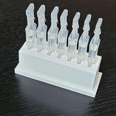 Imagem de Suporte e armazenamento para frascos de colírio – Segure frascos descartáveis de uso único na posição vertical – Disponível em 5 compartimentos, 7 compartimentos, 10 compartimentos, 14 compartimentos