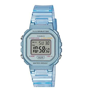 Imagem de Relógio de Pulso Casio Infantil Pulseira Translúcida Digital LA-20WHS (Azul)