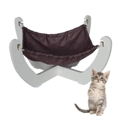 Imagem de Cama Rede Gato Cachorro Pet MDF Espreguiçadeira Modelo X - Branco