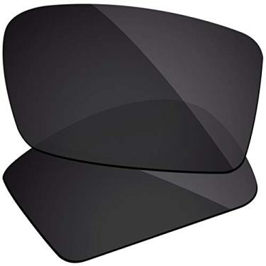 Imagem de Firtox Lentes polarizadas de substituição compatíveis com óculos de sol Oakley Gascan Small - Stealth Black