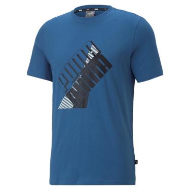 Imagem de Camiseta Puma Power Logo Masculino - Azul-Masculino