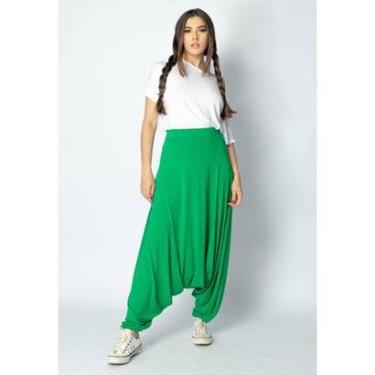Imagem de Calça Saruel Malha Verde Light - M-Veste do 40 ao 42-Feminino