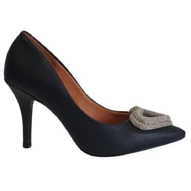 Imagem de Sapato Scarpin Salto Fino Vizzano Napa Preto 1184.1178