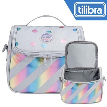 Imagem de Lancheira Tilibra Académie Listras Colorido 22x18,5x14,5cm