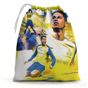 Imagem de Sacolinhas Surpresa Personalizada Tecido Jogador Cristiano Ronaldo CR7 (Sacolinhas 15x20, Unidades, 30)