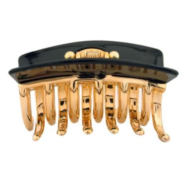 Imagem de Caravan Garra de cabelo dourada decoração Alex preta