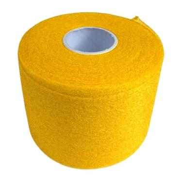 Imagem de Tachiuwa Filme de almofada para aderência de badminton, 60mm * 20m, fita para aderência de raquete de tênis, filme de apoio para cabo de raquete, amarelo