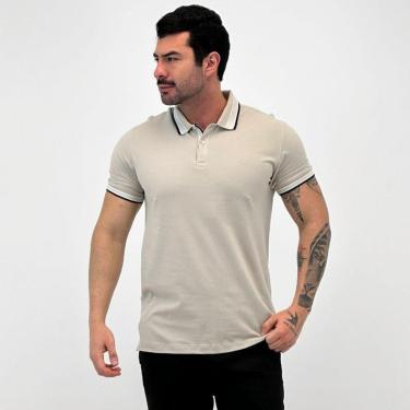 Imagem de Camisa Polo Dudalina com Botão Manga Curta Masculina-Masculino