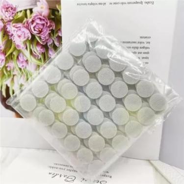 Imagem de Fecho De Contato Autocolante Bolinha 1,5cm 100pares Premium Cor Branco