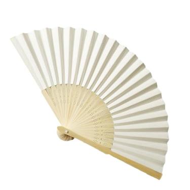 Imagem de Shakven Ventilador dobrável portátil, Ventiladores dobráveis portáteis - Leque de mão retrô elegante de seda vintage japonês chinês - Leques de seda vintage de 8 polegadas, leques dobráveis de