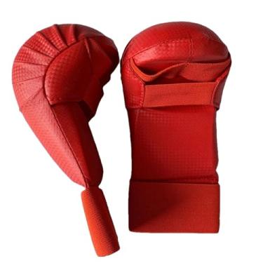 Imagem de Generic Luvas de kickboxing mma resistente ao desgaste luvas de treinamento de luta luvas de karatê luvas de boxe para muay thai fitness sparring, vermelho eu