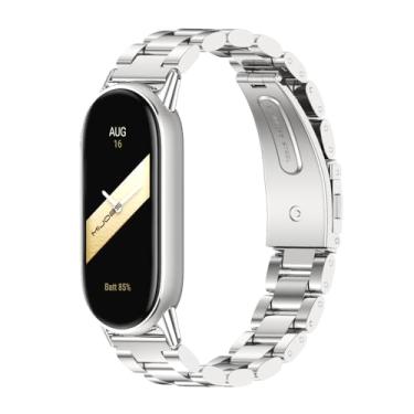 Imagem de MIJOBS Pulseira de substituição respirável para Xiaomi Mi Band 10/9/8 para Mi Fit Band 9 SmartWatch para mulheres e homens