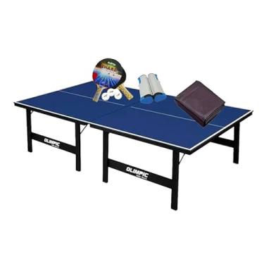 Imagem de MESA PING PONG MDP 12mm Olimpic 1014 + Kit 5055 + Rede Retrátil + Capa