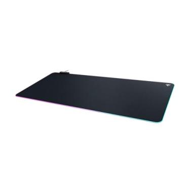 Imagem de Turtle Beach Sense AIMO XXL Ultra-Wide PC Gaming Mousepad, iluminação RGB, alta precisão, antiderrapante, teclado estendido desktop mouse pad com bordas costuradas, liso - preto