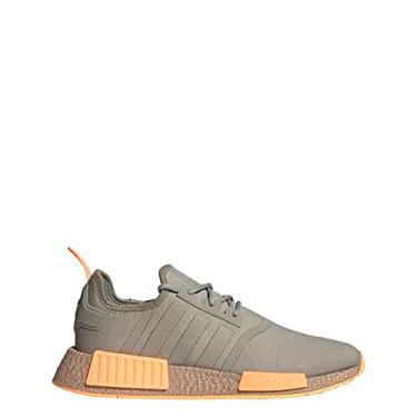 Imagem de adidas Tênis masculino NMD_R1, Cinza/Pena Cinza/Ácido Orang, 45
