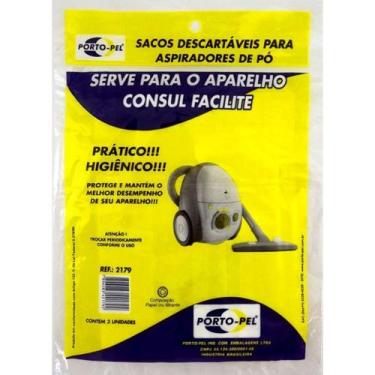 Imagem de 3 Sacos De Aspirador De Pó Descartáveis Consul Facilite - Pontes e Roc