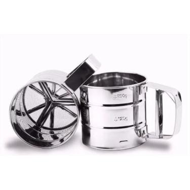 Imagem de Kit 2 Polvilhadores Inox Peneira Manual Bolo - ke home