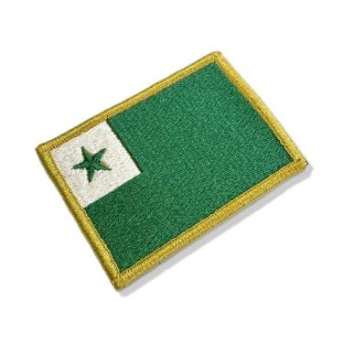 Imagem de BD0179-001 Bandeira Esperanto Patch Bordado 8x5,5cm - BR44